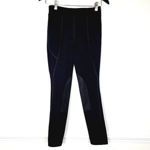 Dover Saddlery CoolBlast Kids' Knee-Patch Tech Tight Size Large Black 0006